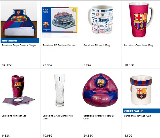Фирменные сувениры футбольного клуба Барселона как и любого другого заказываются в Китае